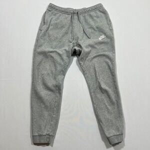 Y2K Nike Joggers Sportswear Club Fleece Gym Comfort Sport Grey‎ Heather Men's M